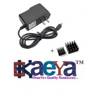 OkaeYa Raspberry Pi 3 Professional Power Supply Adapter Charger 5v/2.5a With Two Heat shink